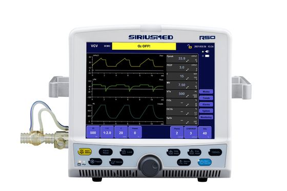 ICU Purple Horn Ventilator VCV PCV با صفحه نمایش لمسی 12.1 اینچی TFT