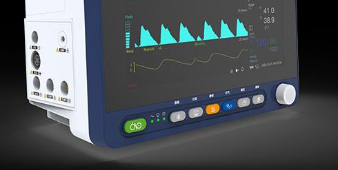 مانیتور 12.1 اینچی LCD قابل حمل بیمار، تجهیزات مانیتورینگ بیمارستان ISO13485